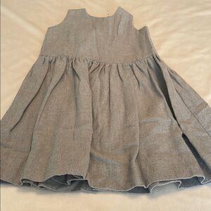 Gray Sleeveless A-Line Casual Dress